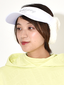 ジャックバニー　26年秋冬新作　ファー耳当て付きバイザー (UNISEX)　262-6287006