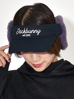 ジャックバニー　26年秋冬新作　ファー耳当て付きバイザー (UNISEX)　262-6287006