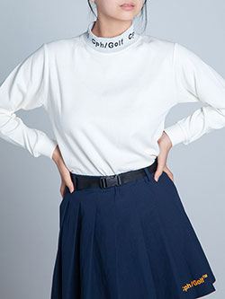 キャプテンズヘルムゴルフ　26年秋冬新作　JACQUARD MOCK NECK LS TEE　CHG26-AW-WT01