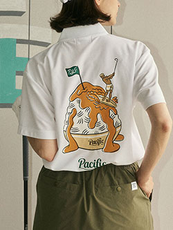 パシフィックゴルフクラブ　26年秋冬新作　GOLF & SHAVED ICE POLO SHIRT(レディース)　 PGL260PLS210MO