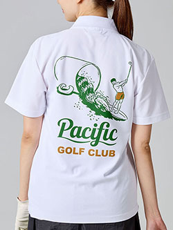 パシフィックゴルフクラブ　26年秋冬新作　CUP & SURFER POLO(レディース)　 PGL250PLS143RI