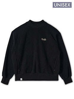 パシフィックゴルフクラブ　26年秋冬新作　COMBINATION FLEECE L S MOCK-NECK(ユニセックス)　1000000019544