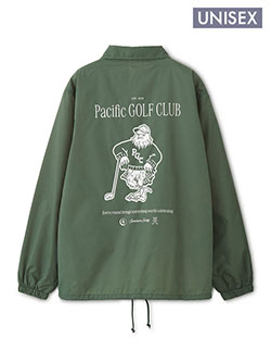 パシフィックゴルフクラブ　26年秋冬新作　BLACK_KITE_MASCOT_コーチジャケット(ユニセックス)　 PGC263OTR217RI